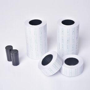 GILLRAJ Labels for Retail GX-7700 Pricing Gun 5000pcs Green-Margined Sticker Labels & 2 Black Ink Cartridges (5000 Labels + 2 Inks)