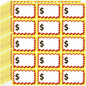150 Pcs Garage Sale Stickers, Yard Price Sticker with Large Blank Writing Space(2"x3"), Self-Adhesive Price Label Stickers Rummage Sale Stickers for Flea Markets, Yard Sales and Estate Sales