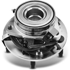 A-Premium Front Left Wheel Bearing and Hub Assembly with ABS & 5-Lug Compatible with Dodge Ram 1500 1997 1998 1999, 4WD & 4-Wheel ABS Only