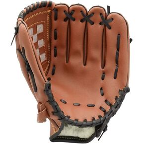 Youth Kids Adults Baseball Glove Soft PU Leather Cushion Left Hand Glove Softball Tee Ball Glove Mitts Easy Break in Right Hand Throw Youth Teeball Fielding Glove Infielder's Mitt for Boys Girls Child