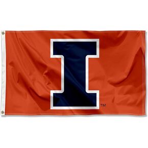 Illinois Fighting Illini Large New Logo 3x5 College Flag
