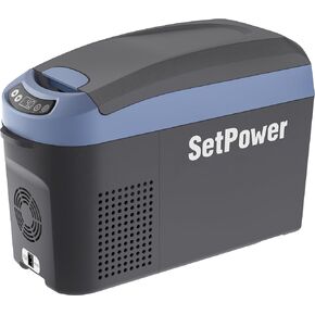 Setpower AB16 12v Refrigerator, 16 Quart (15L) Electric Cooler for Vehicles AC/DC, Car Fridge Portable 12v, Portable Freezer Plug in Cooler for Camping, Travel, Road Trip