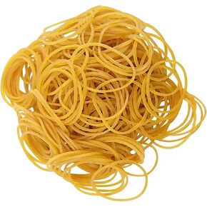 500Pcs 1.5in Rubber Bands Office Supplies, Stretchable Rubber Elastics Bands General Purpose Elastic Stretchable Bands Sturdy Rubber Bands for Home, Office, School (Yellow) in Kuwait
