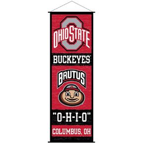 Ohio State Buckeyes Banner and Scroll Sign
