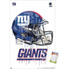 Trends International NFL New York Giants - Drip Helmet 20 Wall Poster, 14.725" x 22.375", Premium Unframed Version