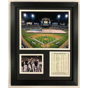 Legends Never Die "Chicago White Sox 2005 MLB World Series - U.S. Cellular Field Collectible | Framed Photo Collage Decor - 12"" x15