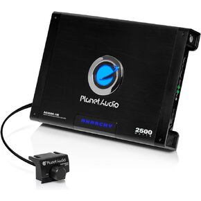 Planet Audio AC2500.1M Monoblock Car Amplifier - 2500 Watts Max Power, 2/4 Ohm Stable, Class A/B, Mosfet Power Supply, Remote Subwoofer Control