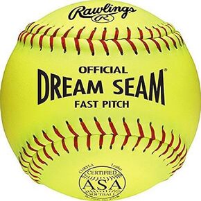 Rawlings | Official DREAM SEAM Fastpitch Softballs | 11" ASA NFHS | C11RYLA | 12 Count