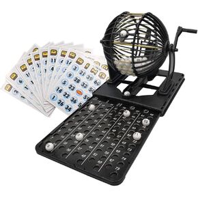 مجموعة ألعاب Yuanhe Classic Bingo - قفص بينجو، لوحة رئيسية، بطاقات بينجو، كرات بينجو in Kuwait