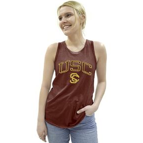 Blue 84 Women's Tri-Blend Tank Top Vintage Arch Over Team Color