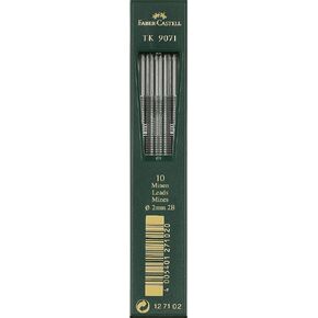Faber-Castell TK 9400 Clutch Drawing Pencil Leads 2B Pack of 10