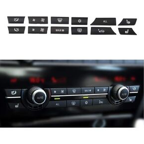 MOTOKU Set of 12 Air Conditioning A/C Heater Button Key Caps Switch Cover Repair Kit for BMW 5 6 7 F10 F01 F12 61319313923 931392