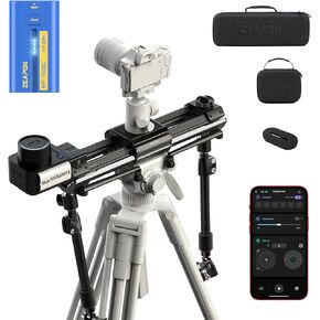 Zeapon Micro 3 E1000 High Speed Motorized Camera Slider,42''/107cm Travel Distance,DSLR Slider with Carrying case,26Lbs Payload and Adjustable Sliding Damping Design (Blue Battery Included)