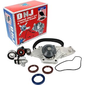 DNJ TBK284CWP Timing Belt Kit with Water Pump for 1997-2002 / Acura, Honda/Accord, CL, Odyssey, TL / 3.0L, 3.2L, 3.5L / SOHC / V6 / 24V / 2997cc, 3210cc, 3474cc / J30A1, J32A1, J35A1