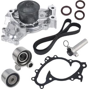 Autoround Engine Timing Belt Kit with Water Pump TKT-024 Compatible with Toyota Camry 94-01/ Sienna 98-03/ Avalon 95-04/ Solara 99-03, Lexus ES300 94-01/ RX300 99-03 3.0L V6