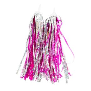 2 Pcs Bike Handlebar Scooter Streamers Bicycle Tassel Ribbon Bike Cycling Streamers Bike Grips Ribbon Colorful Bicycle Ribbons for Girls Boys Blue