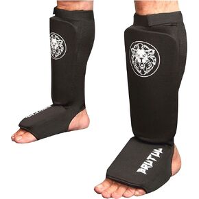 Brutul Protective Shin Instep Kickboxing Boxing MMA Muay Thai Karate Taekwondo Cloth Shin & Instep Padded Guards Training Sparring Shin Guards Leg Pad Training Protective Gear Washable