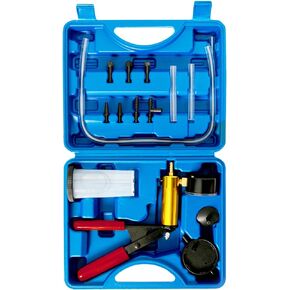 Brake Bleeder Kit 16pcs Brake Bleeder and Handheld Vacuum Pump for Automotive with Adapters One-Man Brake Bleeder Brake Bleeder Vacuum Pump Kit