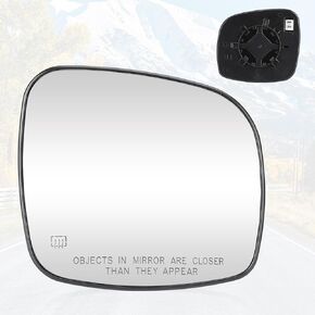 Youxmoto Mirror Glass Driver Left & Passenger Right Side 2008-2016 Fit for Chrysler Town & Country; 08-2020 Fit for Dodge Grand Caravan; 2009-2014 Fit for VW for Routan Heated Mirrors