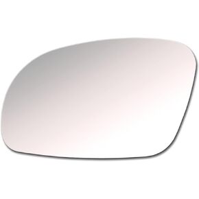 Mirror Glass fit for 2001 2002 2003 2004 2005 2006 2007 2008 2009 2010 Volkswagen VW Beetle Driver Left Side Flat Replacement No Backplane Including Adhesive