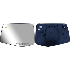 Replacement Driver Left Side Door Mirror Glass Heated with BSM (Blind Spot Light) For Chevrolet Silverado and GMC Sierra 1500 from 2019 to 2023 in Saudi Arabia