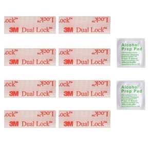 EZ Pass/I-Pass/Toll Tag Tape Mounting Kit, Glue Adhesive Dual Lock Tape Ezpass Tag Holder with Alcohol Prep Pad, EZ Tape, EZ Pass Holder Strips with Adhesive for Windshield - 8pcs (4sets)