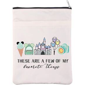 Magic Kingdom Lovers Book Cover WDW Carnival Book Sleeve Vacation Trip Gift These are A Few of My Favorite Things Gift for Fans (DisFavoriteThingsBS)