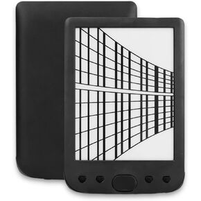 E Reader, Ebook Reader with 6inch Ink Screen Display, 8GB of Storage, Navigation Mechanical Buttons, with Protective Case Film, Support PDF, TXT, DOC, FB2, EPUB, RTF, PRC, MOBI