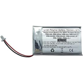 750mAh 3.7V Replacement Battery for Sony Portable Reader PRS-500, PRS-500U2, PRS-505, PRS-505/LC, PRS-505/RC, PRS-505/SC, PRS-505SC/JP, PRS-700BC, PRSA-CL1, 1-756-769-11, 8704A41918, LIS1382(J)