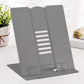 Large Desk Book Stand Metal Reading Rest Book Holder Adjustable Document Cookbook Holder Portable Bookstands for Recipes Textbooks Music Books Birthday Gift for Age 3,4,5,6,7,8,9,10+ Boys Girls(Black)
