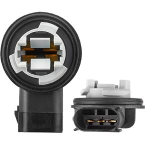 RED WOLF Tail Turn Signal Light Socket Fit for Dodge Ram 1500 2500 3500 2009-2020 3 Terminal Lamp Rear Tail Light Bulb Plug Socket OEM# 68226719AA 2 PCS