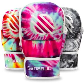 قفازات Sanabul Funk Strike Tie Dye 7oz قفازات MMA الهجينة للسجال | قفازات التدريب للرجال والنساء | حماية من الصدمات بالجل | قفازات الملاكمة الرياضية القتالية MMA in Kuwait