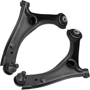 8PCS for 2008-2018 Dodge Grand Caravan Chrysler Town & Country Volkswagen Routan Front Lower Control Arm + Sway Bar + Outer Tie Rod End Link Suspension Kit K622034 K622033