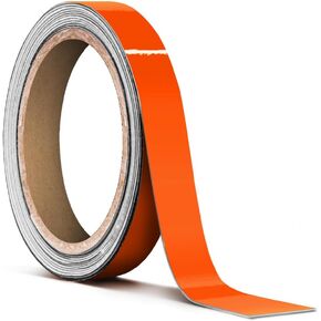 VViViD Orange Gloss Air-Release Adhesive Vinyl Pinstripe Tape Roll (1 Inch x 20ft)