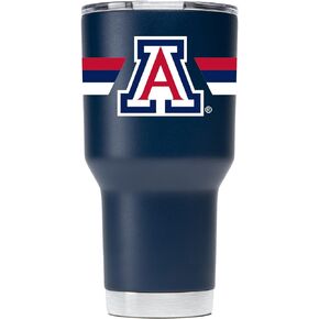 Gametime Sidekicks Arizona 30oz Navy Tumbler - Officially Licensed, 18/8 Stainless Steel, Double-walled, Vacuum-insulated, UV LED Printed Logos, Sweatless, Stays Hot/Cold - 360 Wrap