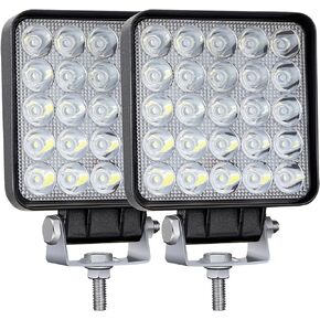 LED Work Lights for Truck Tractor, 75W 7000lm 4 Inch Square LED Light Pods Cube Waterproof LED Off-Road Light Bar for Car Boat ATV UTV RV Golf Cart Lawn Mower 12V 24V,10Pack