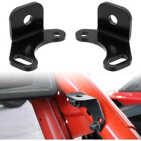 SAUTVS 2PCS Adjustable Rear Pillar Flag Antenna Mounting Brackets Rear LED Whip Light Brackets for Can Am Maverick X3 MAX 2017-2024 Accessories