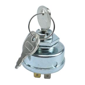 Lawn Mower Ignition Switch with 3 Position 2 Keys 5 Terminals Compatible with Craftsman STD365402 24688 3621R Replacement for John Deere AM102551 Replace 725-0267 925-0267 21064 42106