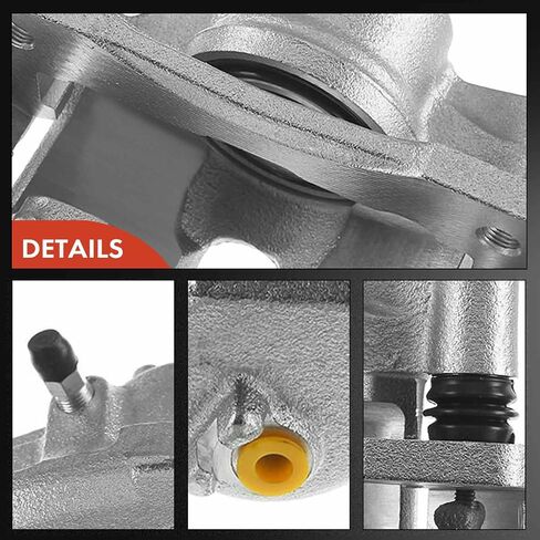 A-Premium Disc Brake Caliper Assembly with Bracket Compatible with Select Honda Models - Civic 1990-2000, CRX 1990-1991, Civic del Sol 1993-1997 - Front Driver and Passenger Side, 2-PC Set in Saudi Arabia