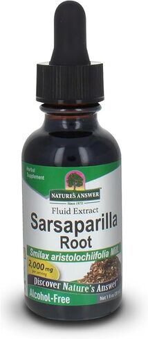 Nature's Answer Alcohol-Free Sarsaparilla Root Liquid , 1-Fluid Ounce | Natural Cleanser & Detoxifier in Saudi Arabia