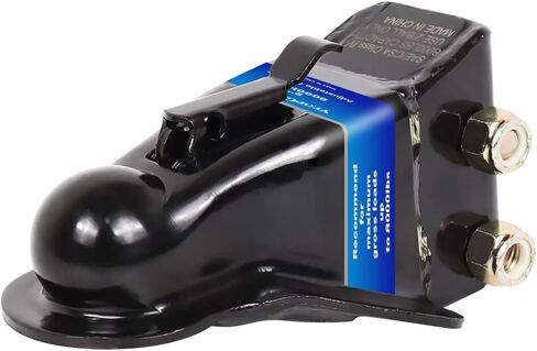 Adjustable Trailer Coupler 2-5/16" Ball,Trailer Coupler Capacity 14000 lbs, Black in Saudi Arabia