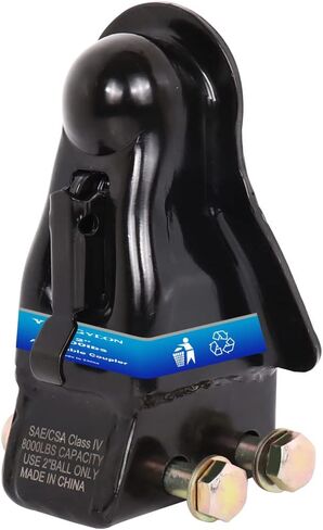 Adjustable Trailer Coupler 2-5/16" Ball,Trailer Coupler Capacity 14000 lbs, Black in Saudi Arabia