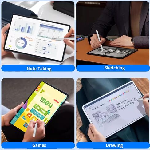 Stylus Pens for Touch Screens, Universal Fine Point iPad Pencil with Magnetic Adsorption Compatible with iPhone/iPad/Samsung/Android/Tablet & Other Touch Screens (White Gradient Pink) in Saudi Arabia