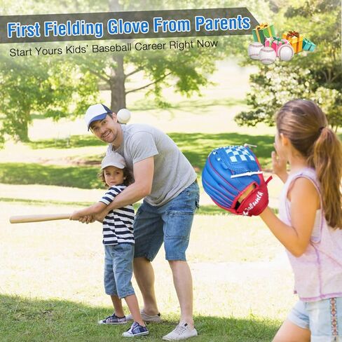 جلونث كيدز يوث جونيور بيسبول سوفتبول تي بول قفاز خارجي إنفيلد للأعمار من 3 إلى 14 عامًا in Kuwait