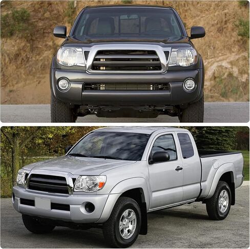 مجموعة المصابيح الأمامية DWVO متوافقة مع 2005 2006 2007 2008 2009 2010 2011 Tacoma Pickup Truck OE Style استبدال غطاء الكروم مع عاكس كهرماني in Saudi Arabia