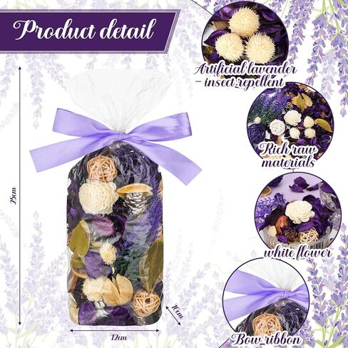 أكياس مجففات الربيع الأرجواني الخزامى المجففة وعاء حشو كبير 15 أوقية حقيبة رائحة الخزامى ديكور الزهور المجففة روائح من عطر الخزامى المسحوق الكيس البتلة ديكور حمام الزفاف in Kuwait