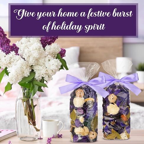 أكياس مجففات الربيع الأرجواني الخزامى المجففة وعاء حشو كبير 15 أوقية حقيبة رائحة الخزامى ديكور الزهور المجففة روائح من عطر الخزامى المسحوق الكيس البتلة ديكور حمام الزفاف in Kuwait