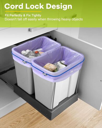 Garbage Can Bands Cord Lord Design Adjustable Large Trash Can Rubber Bands Fits 8-33 Gallon Trash Cans Multifunction Bands Litter Box Bands for Kitchen Tables Picnic Party in Saudi Arabia