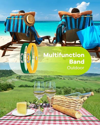 Garbage Can Bands Cord Lord Design Adjustable Large Trash Can Rubber Bands Fits 8-33 Gallon Trash Cans Multifunction Bands Litter Box Bands for Kitchen Tables Picnic Party in Saudi Arabia