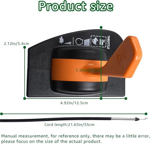 GY21983 خنق كابل التحكم لجون ديري D100 D105 D110 D120 X105 X115R X125 X145 دفع سحب كابل in Kuwait